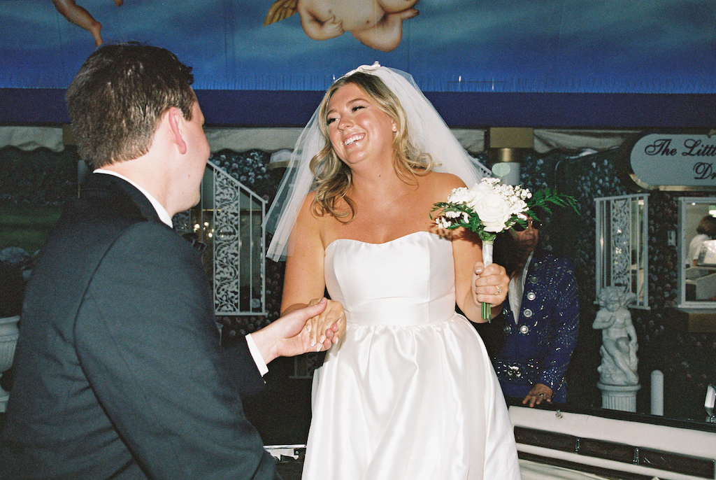 bride smiling