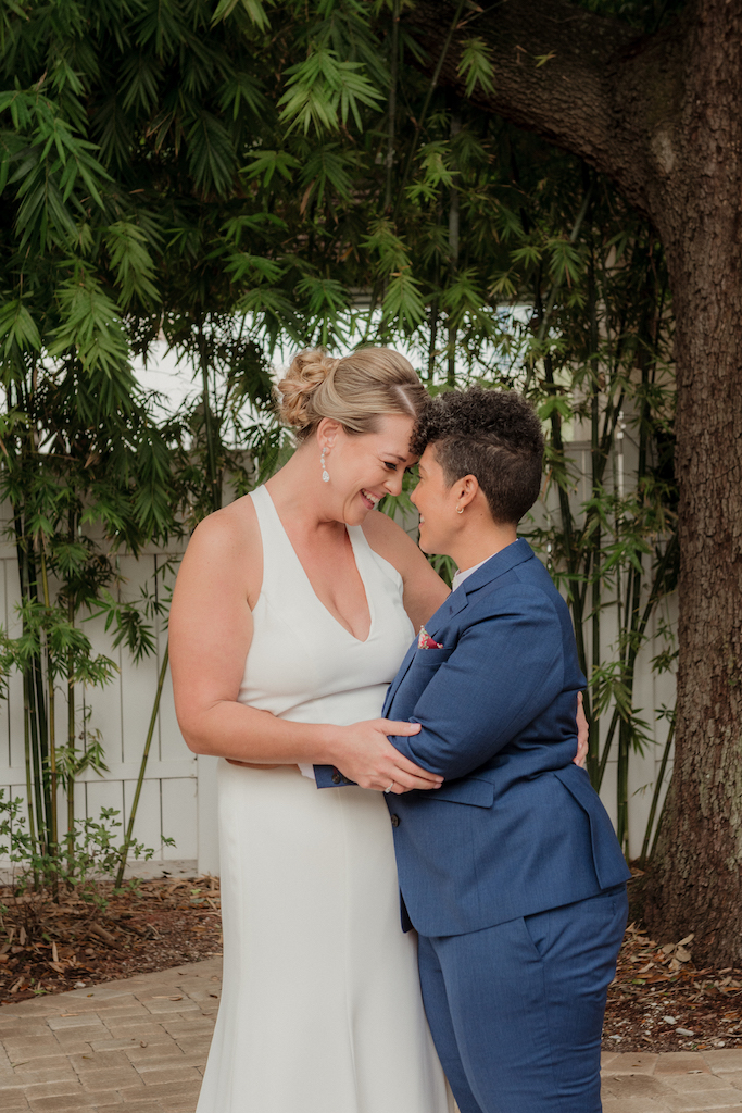 first look - fall wedding in florida