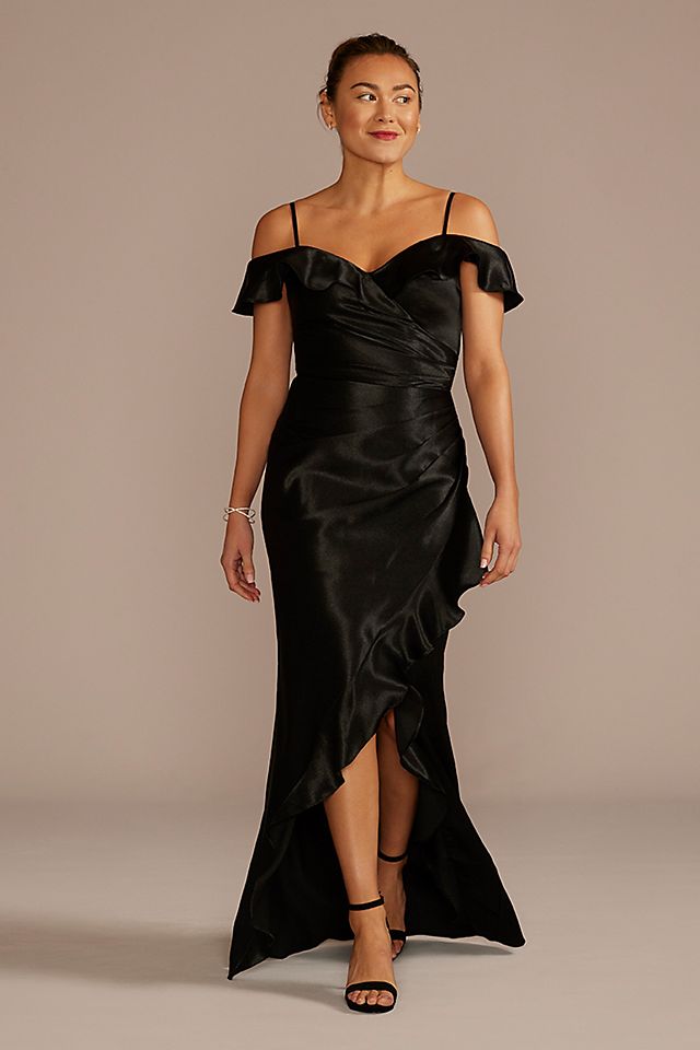 black guest of wedding dress