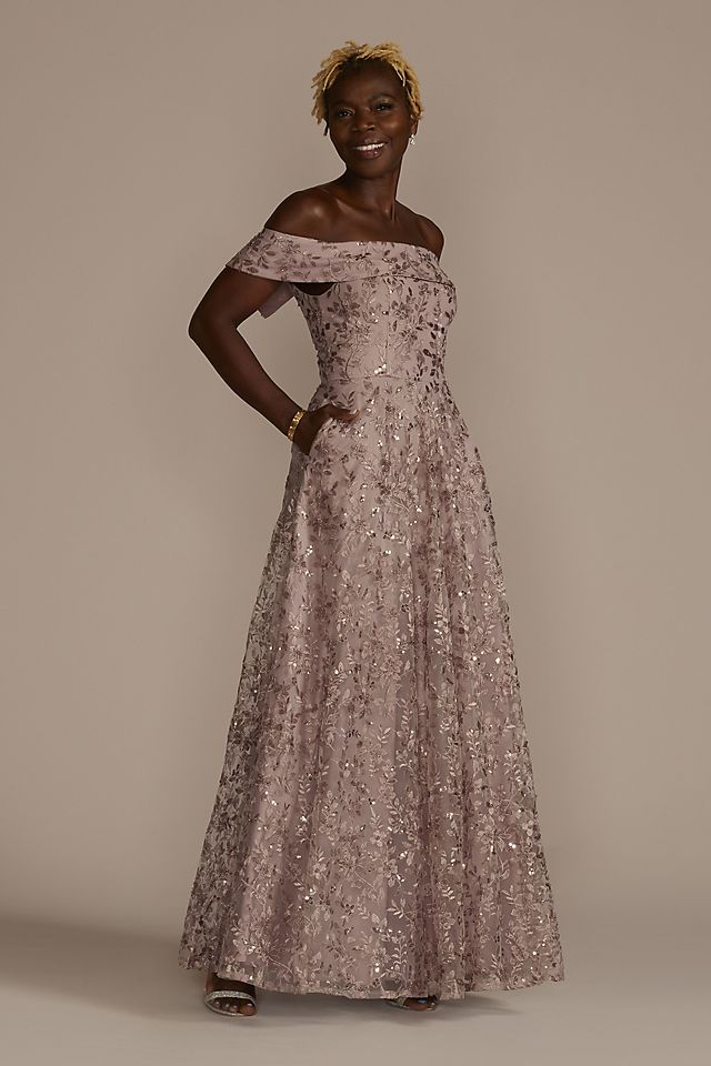 Pink mother of the bride dress
