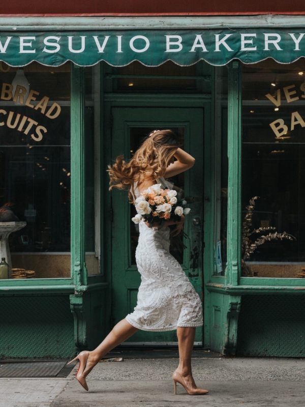 Little White Dresses for all your pre-wedding events at David's Bridal. See more on the blog - www.davidsbridal.com/blog. Photo: A Slice O Pi blog.