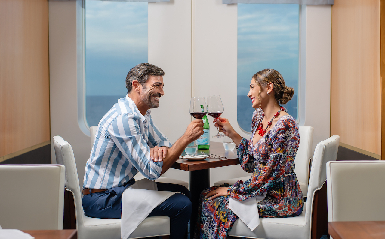 couple dining