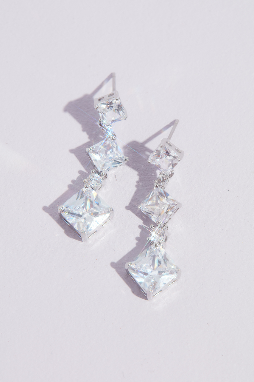 silver earrings