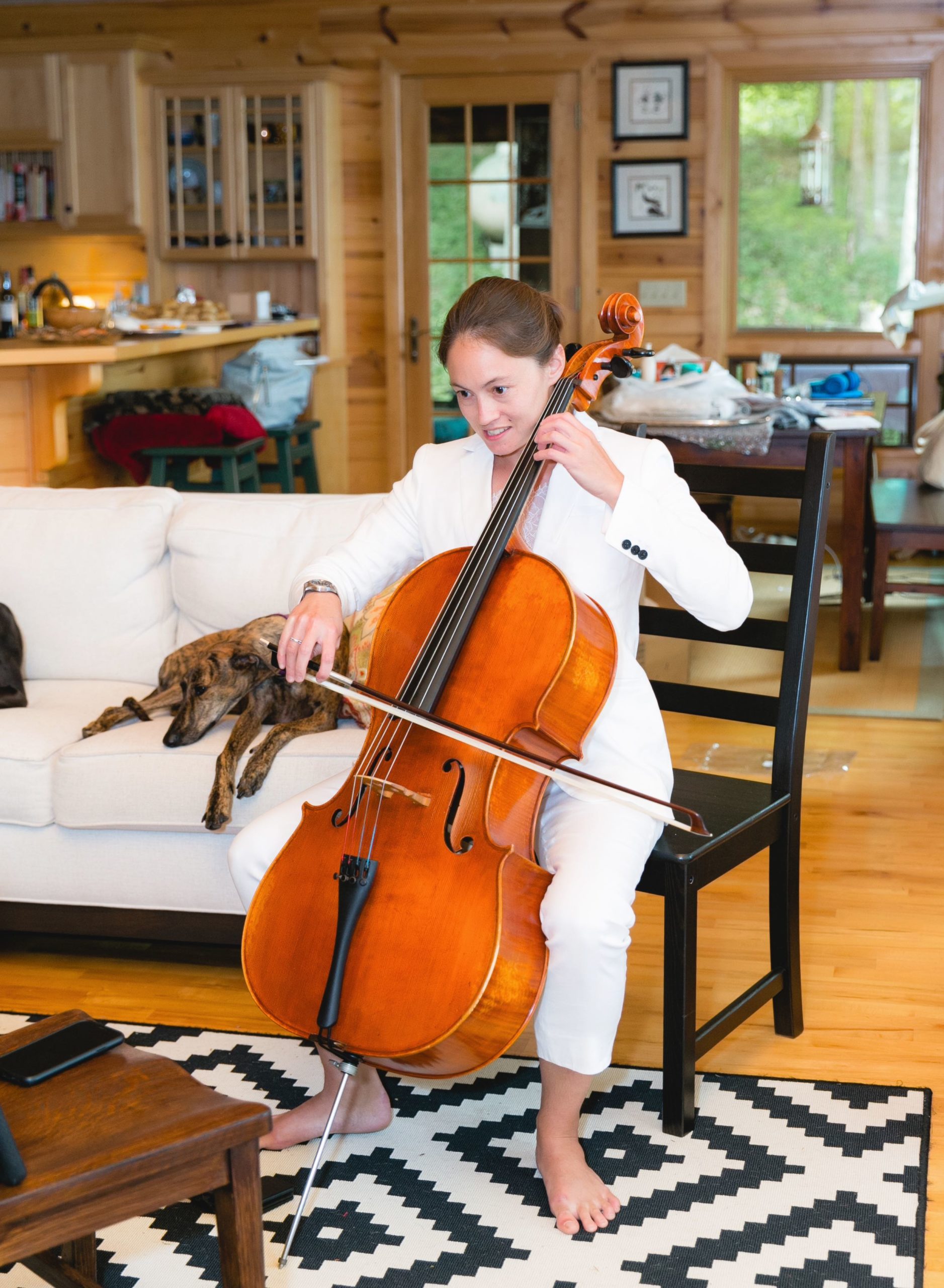 Rachel playing Cello