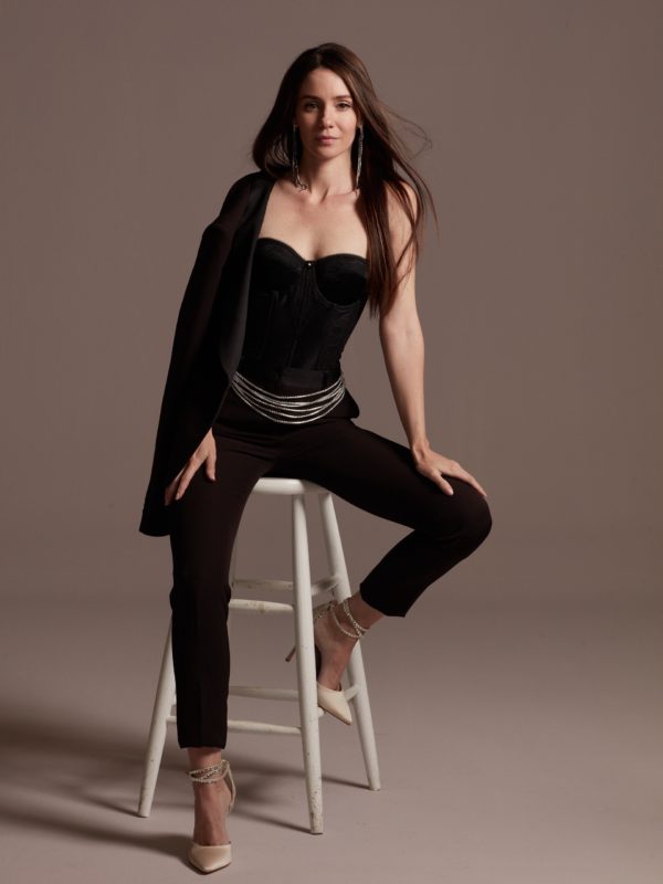 Sexy Black Bridal Pantsuit