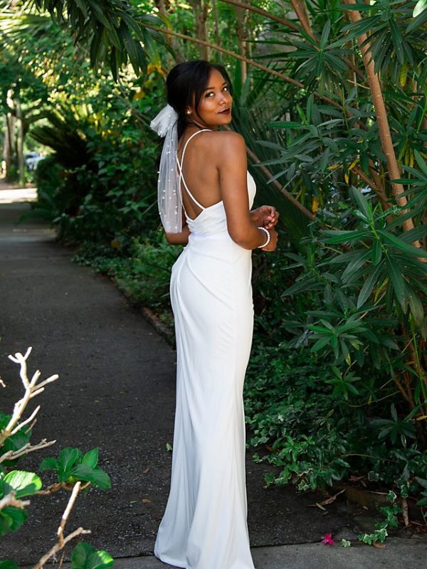 beach elopement wedding dress