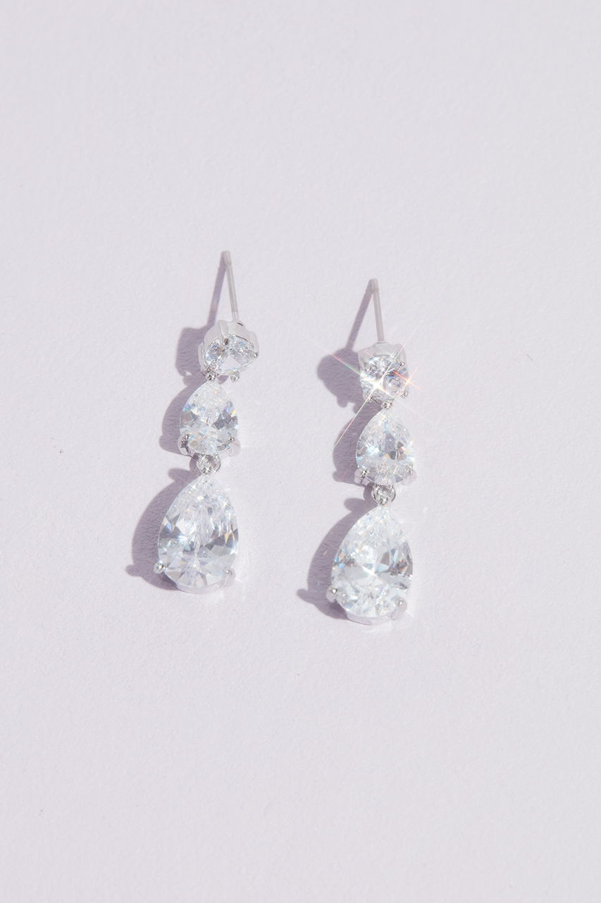 silver earrings