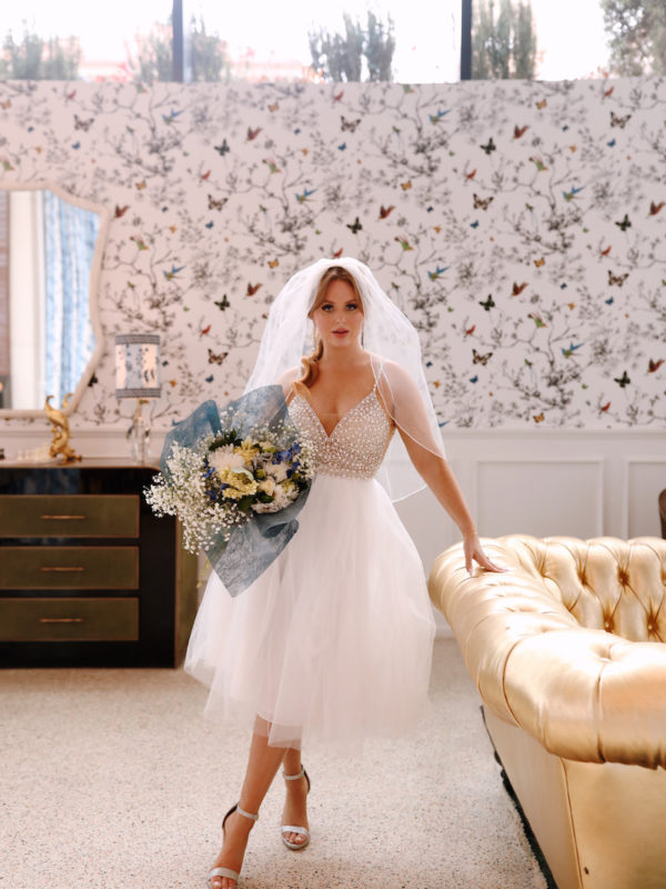 minimony wedding dress