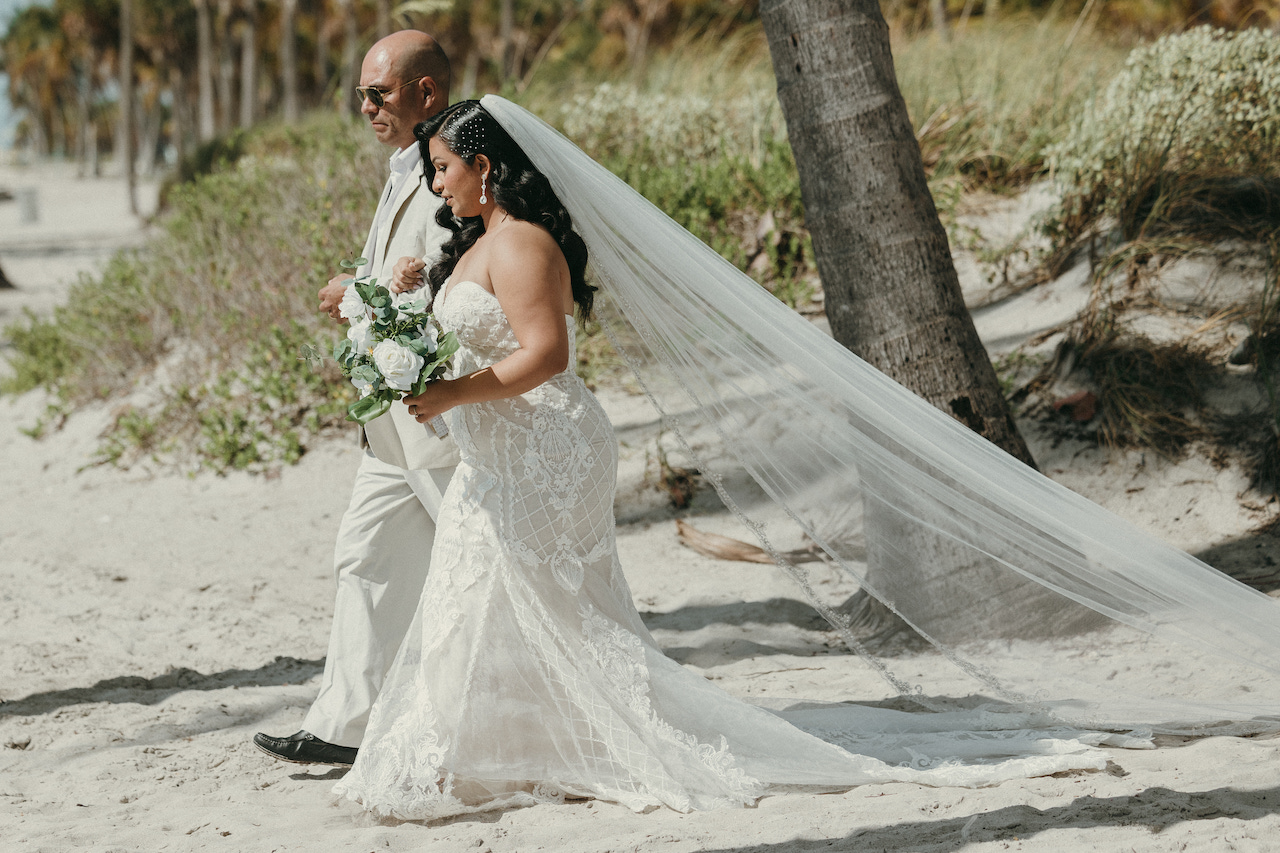 bride walking down the aisle